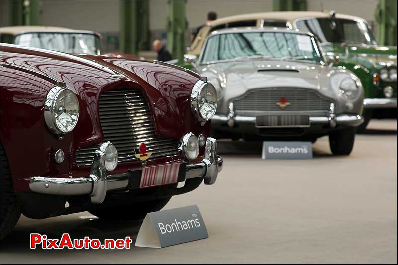Aston Martin DB2/4 et DB5.
