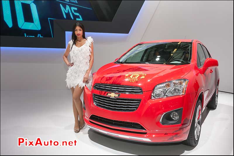 news chevrolet trax manchester united edition hotesse mondial automobile