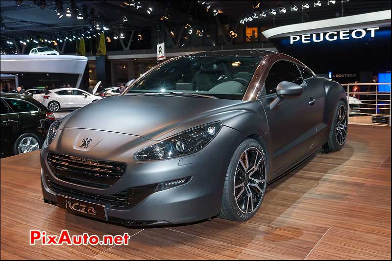 Peugeot concept RCZ-R peinture black mat mondial automobile