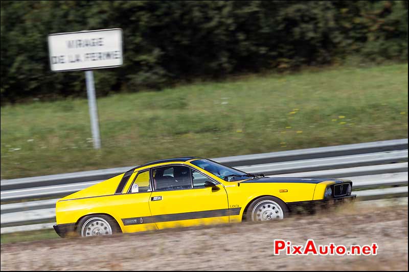 Lancia Beta Montecarlo jaune, Autodrome Italian Meeting Montlhery