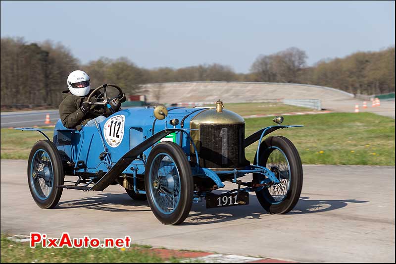 Delage Type-X, chicane nord Linas-Montlhery, vintage revival 2013