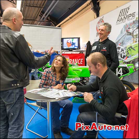 Karine-Hoche, Christian-Haquin et Nicolas-De-Dieuleveult du Hampe Racing Team