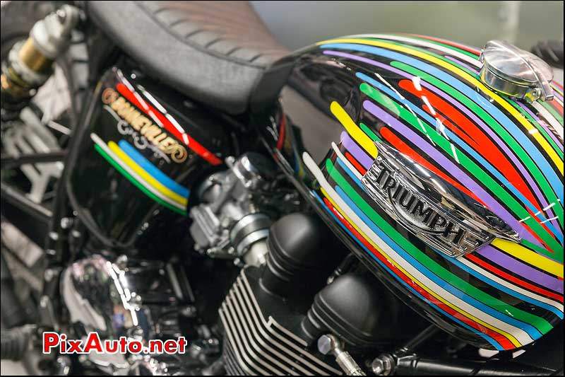 Prepa Triumph Bonneville Diagonale 95, Salon Moto Legende