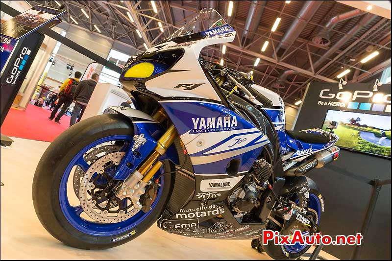 Yamaha R1 GMT94 de David Checa, Salon-de-la-moto Paris