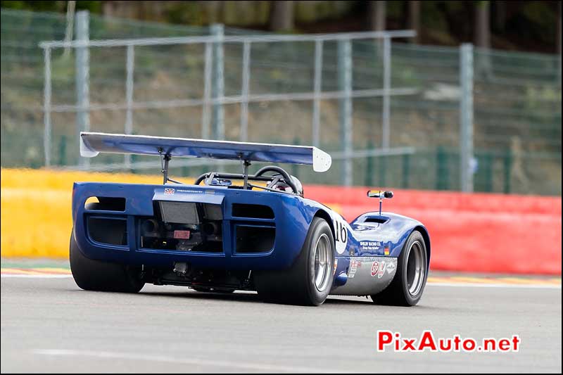 CanAm, arriere McLaren M6B, circuit Spa-Francorchamps