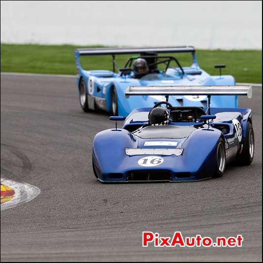 CanAm, McLaren M6B numero16, circuit Spa-Francorchamps