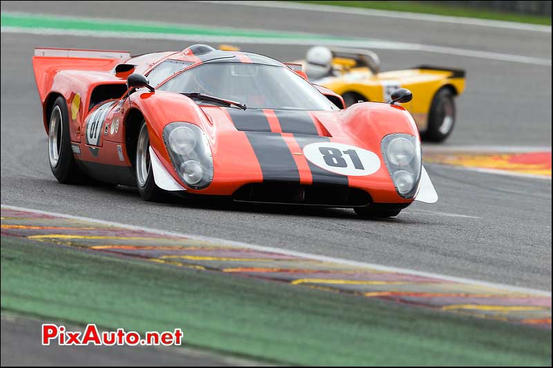 CanAm, Prototype Lola T70 Mk3, circuit Spa-Francorchamps