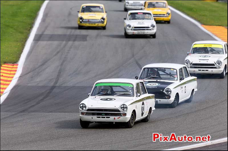Meute Ford Lotus Cortina, U2TC Spa-Francorchamps