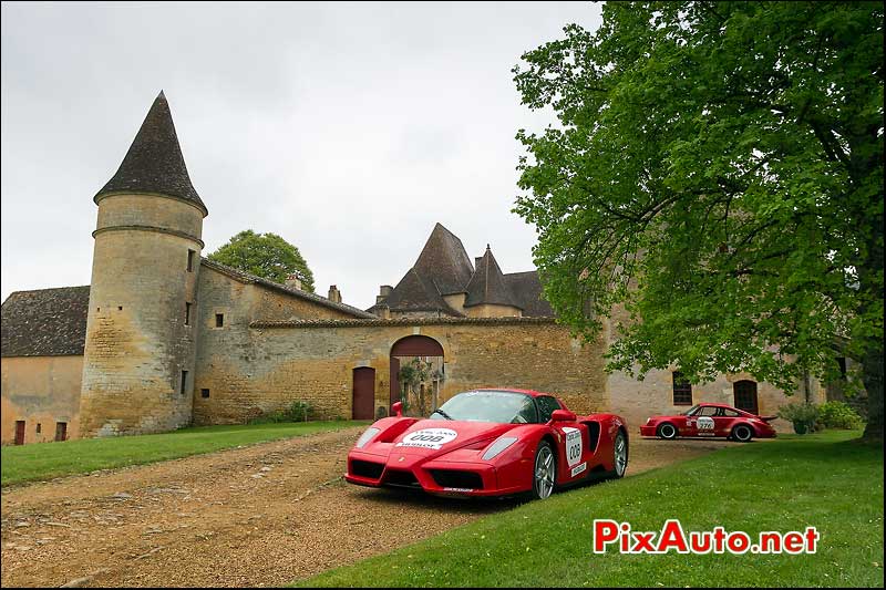 Ferrari Enzo ouvreurs, la Bourlie, Tour Auto 2013