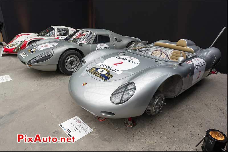 Porsche 718rsk, 904 et 910, Grand-Palais, Tour-Auto
