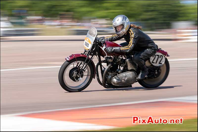 D393 Triumph 500 Speed Twin, Coupes Moto Legende