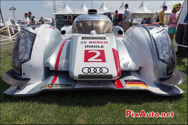 Audi R18 e-Tron, 90ans innovation au Mans-Classic