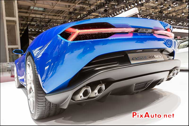 Mondial Automobile Paris 2014, Lamborghini Asterion, sorties echappement