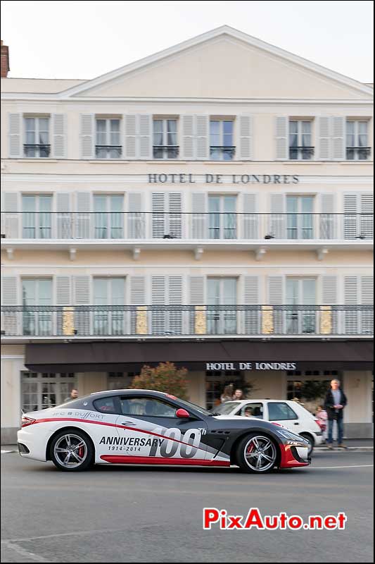 100 Anniversary Maserati, Hotel de Londres Fontainebleau, Rallye-de-Paris
