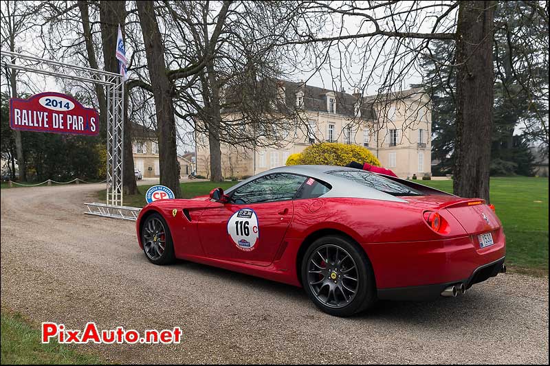 Ferrari 599GTB Fiorano #116, Chateau Meursault, Rallye-de-Paris 2014