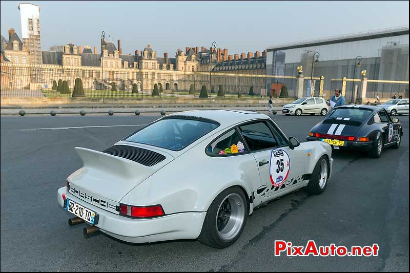 Porsche 911 Carrera #35, Chateau de Fontainebleau, 21e Rallye-de-Paris