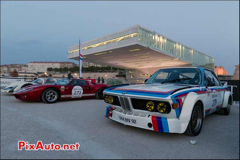 BMW 3.0CSL n°279, Parc ferme Marseille, Tour-Auto-Optic-2000