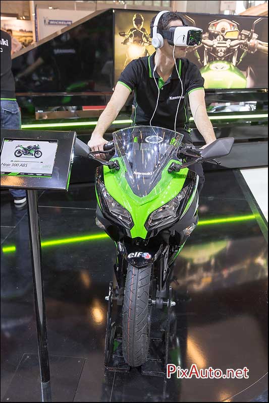 Salon-de-la-Moto, Essai Virtuel Kawazaki Ninja 300