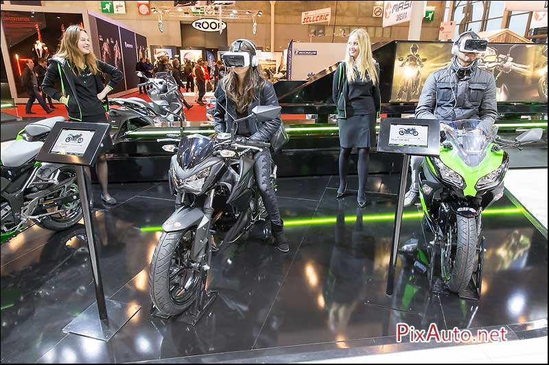 Salon-de-la-Moto, Essai Virtuel Kawazaki Ninja 300ABS