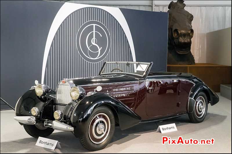 Bonhams A Chantilly, Bugatti 57 Cabriolet de 1938