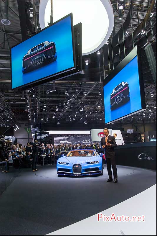 Salon-auto-geneve, Conference de Presse Bugatti Chiron