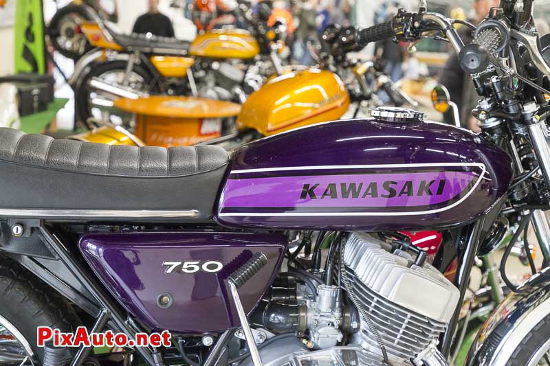 20e Salon-Moto-Legende, Peinture Candy Violet Kawasaki 750 H2