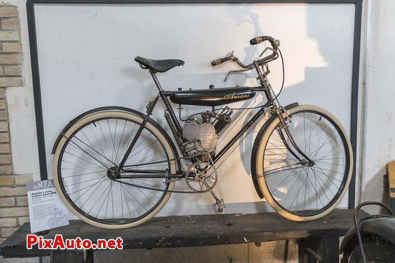 Musee Atelier Des Pionniers, Bicyclette a moteur auxiliaire Anzani 1920