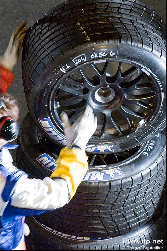 Pneus pluie Michelin aux 24 heures du mans