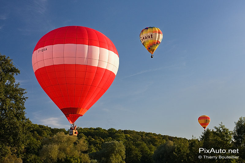 Montgolfière en vol.