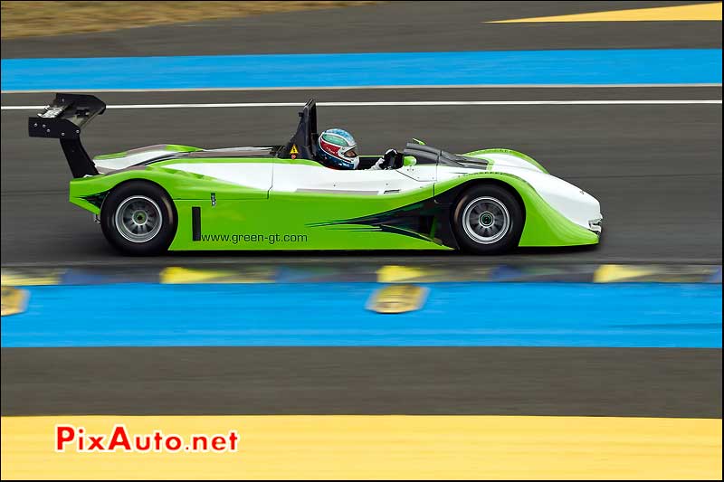 monoplace green gt circuit du mans.