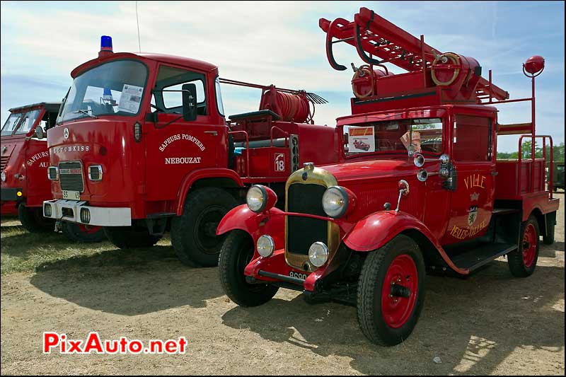 camions de pompiers la locomotion en fete