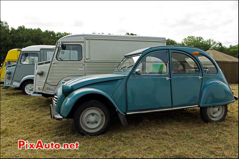 citroen 2cv et tub la locomotion en fete