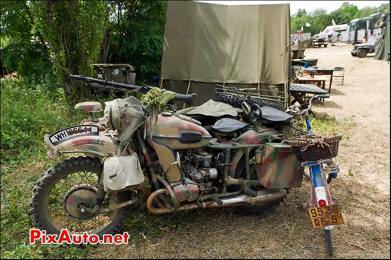 side-car militaire bmw, la locomotion en fete