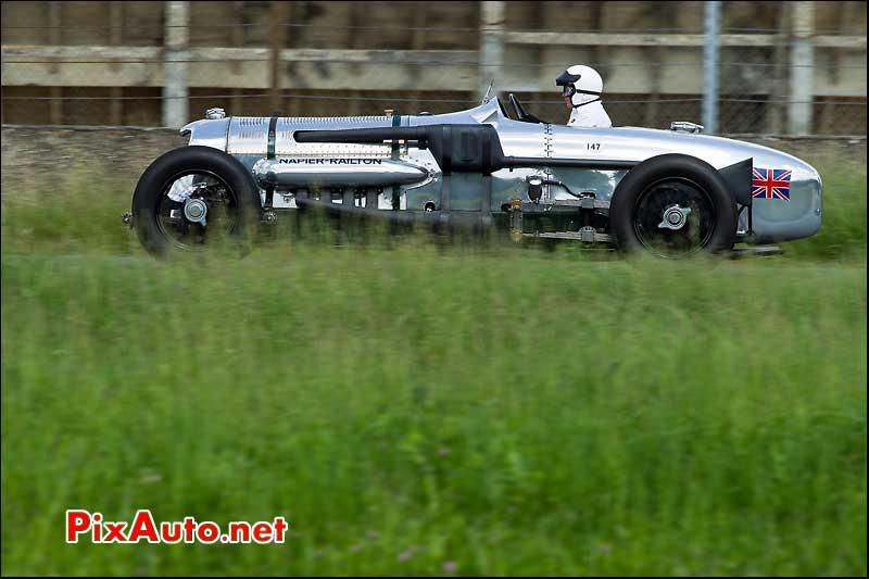 napier railton de 1933 sur l'anneau montlhery