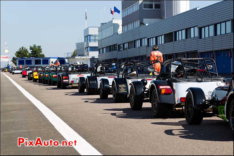 pit-lane entrée en piste course caterham france