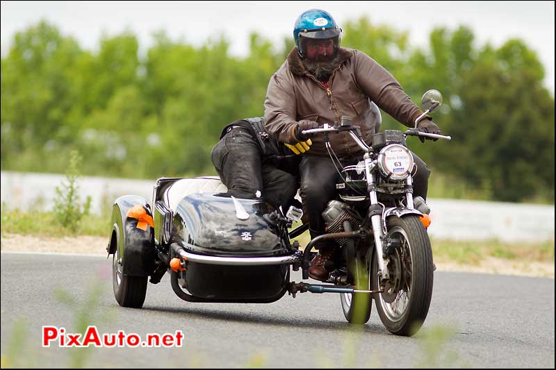 side-car moto guzzi iron bikers circuit carole