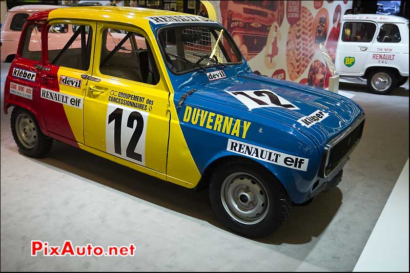 salon retromobile 50 ans de la Renault 4L