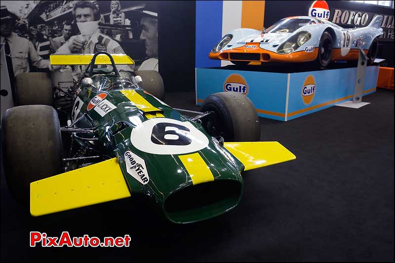 Brabham BT26 et Porsche 917 Gulf Collection Rolfo Gulf