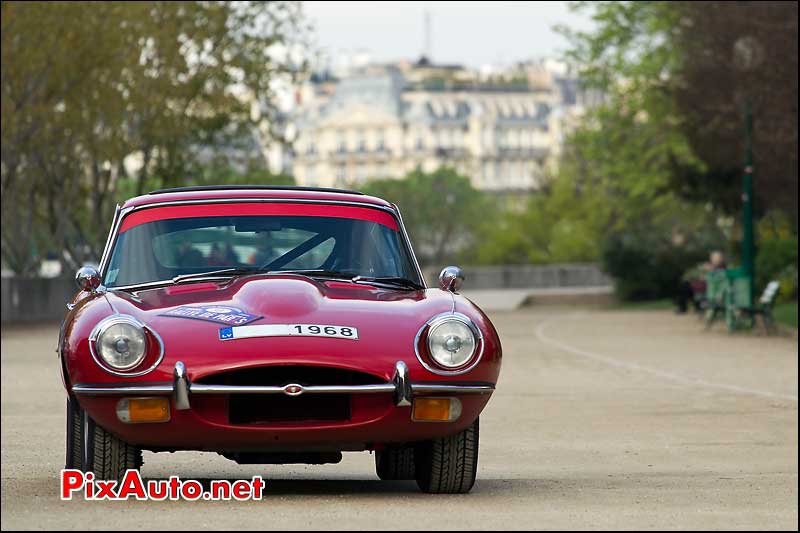 jaguar type e de 1968 rally de paris