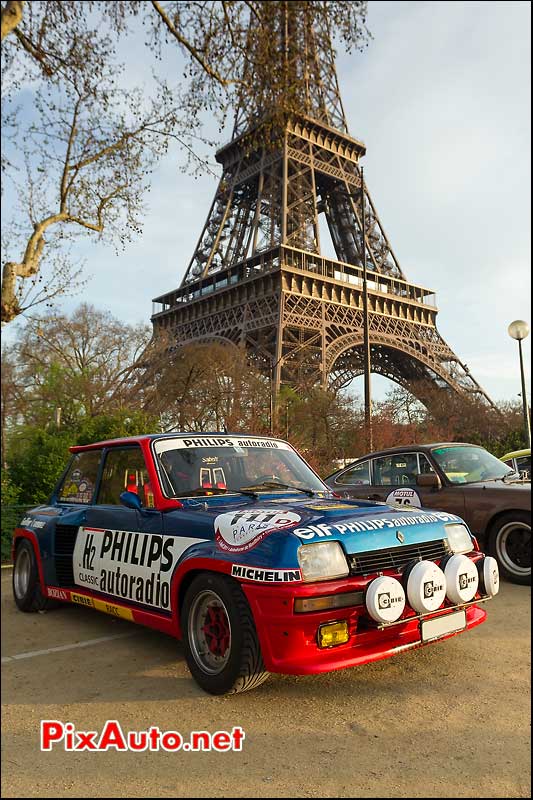 renault 5 turbo de rallye.