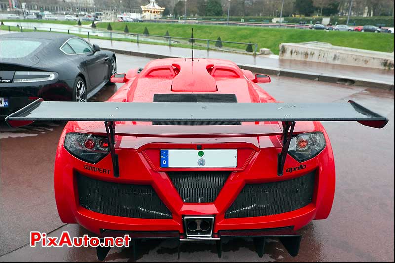 Gumpert Apollo biturbo rally de paris