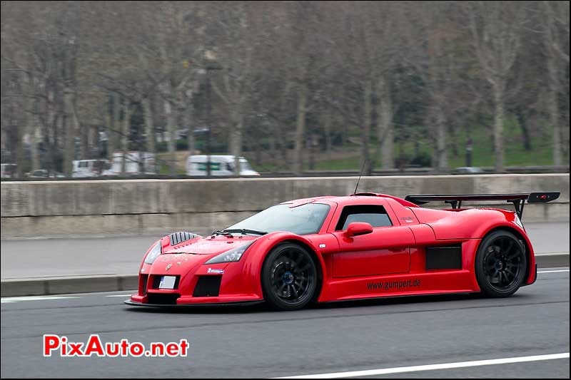 Gumpert Apollo biturbo rally de paris