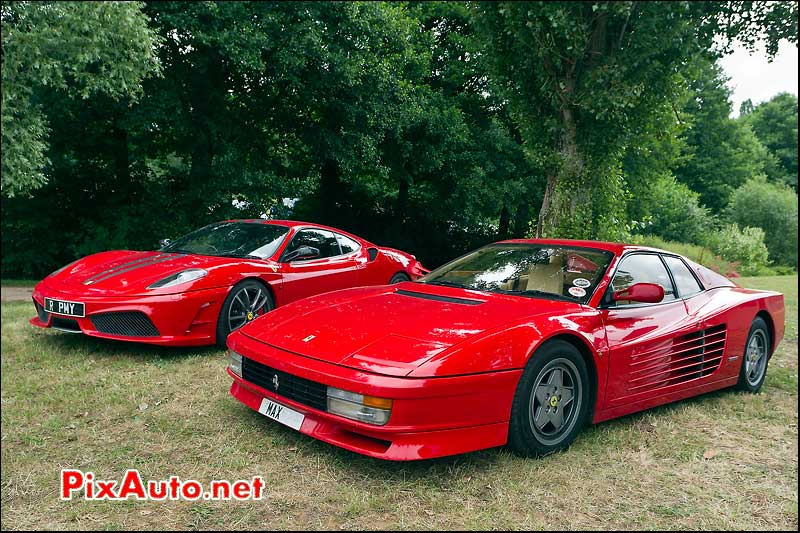 ferrari testarossa et ferrari f430 classic british welcome