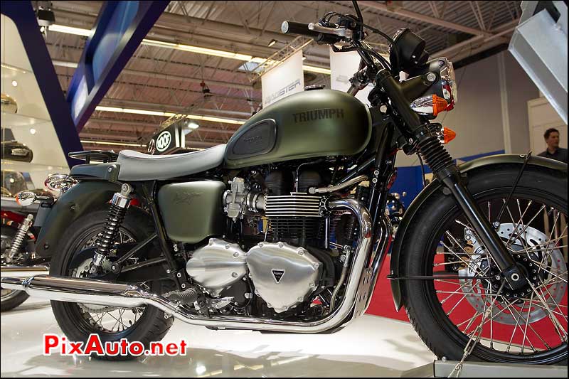 salon de la moto triumph bonneville steve mcqueen