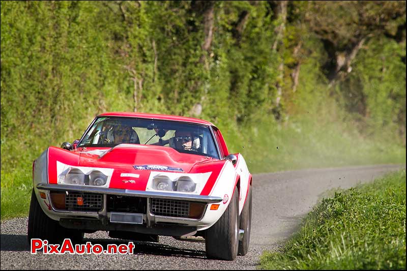 chevrolet corvette de 1971, tour auto optic 2000