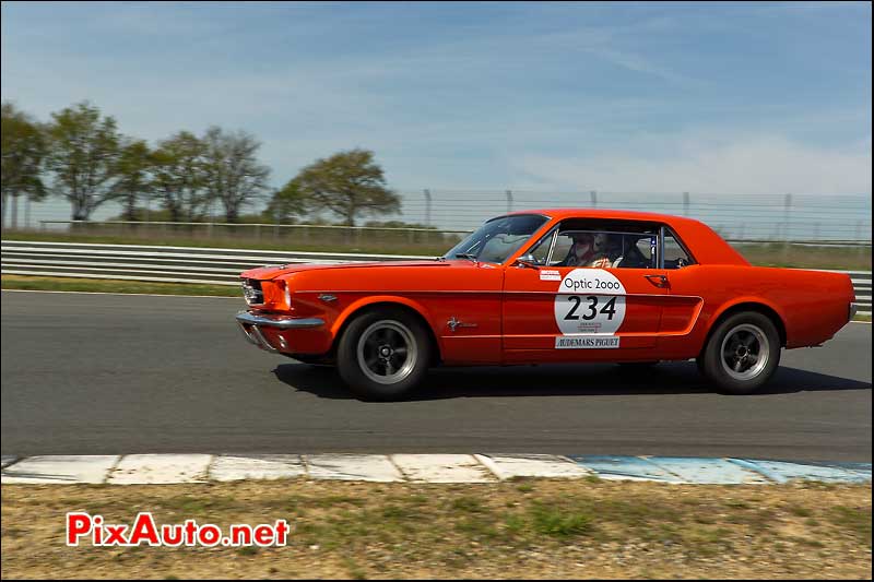 ford mustang de 1965, tour auto optic 2000