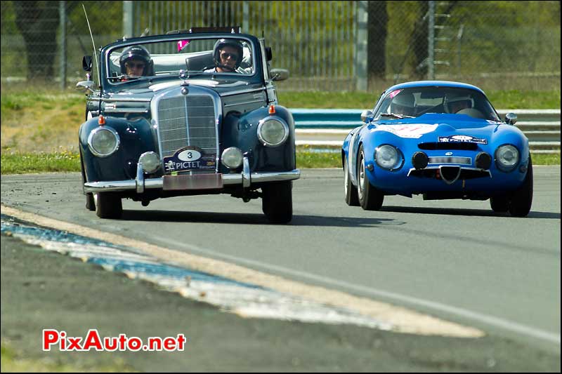 mercedes-benz 220 et alfa romeo TZ