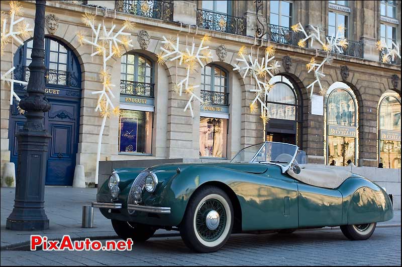 Jaguar XK 120 traversee de paris