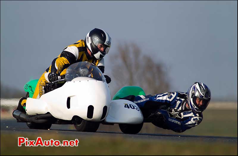 Side-Car, Trophee Coluche, circuit Carole