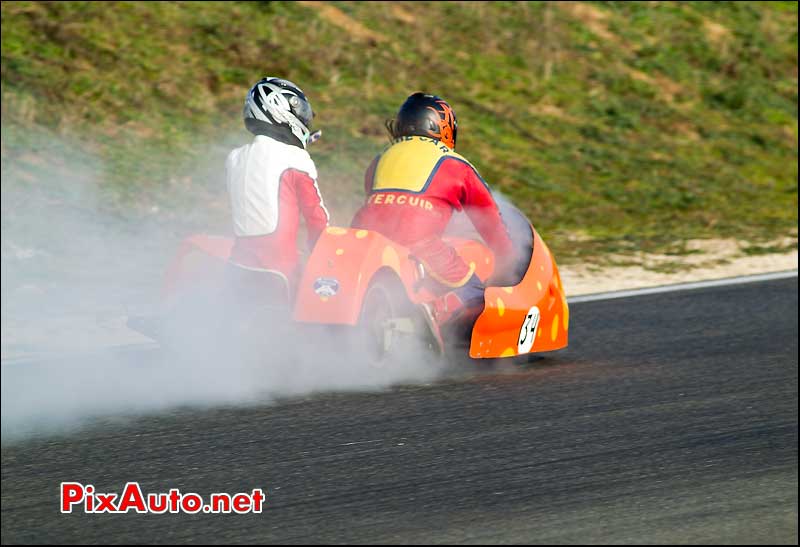 Side-Car, Trophee Coluche, circuit Carole